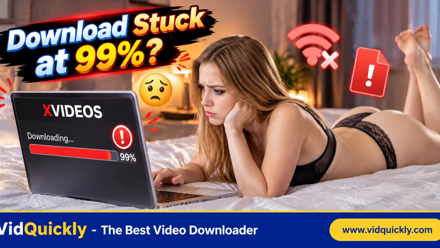 XVideos Download Stuck at 99% or Failing Midway? Causes and Fixes
